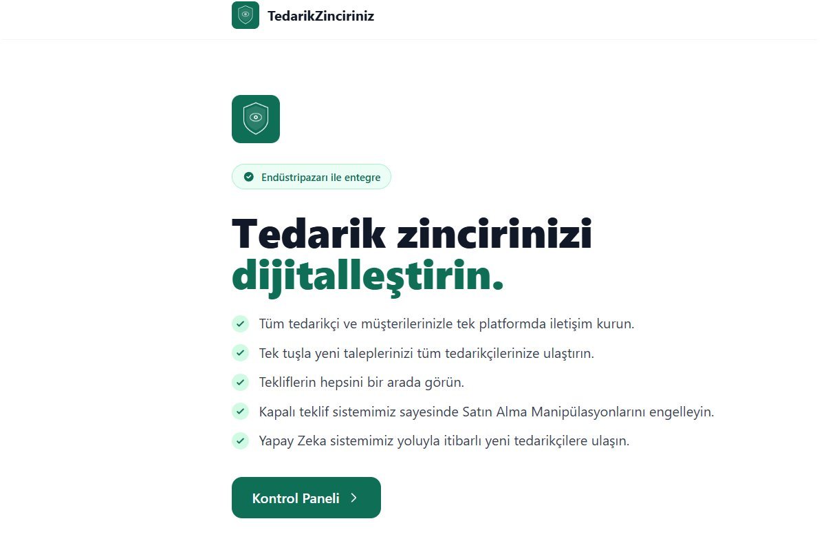 TedarikZinciri interface